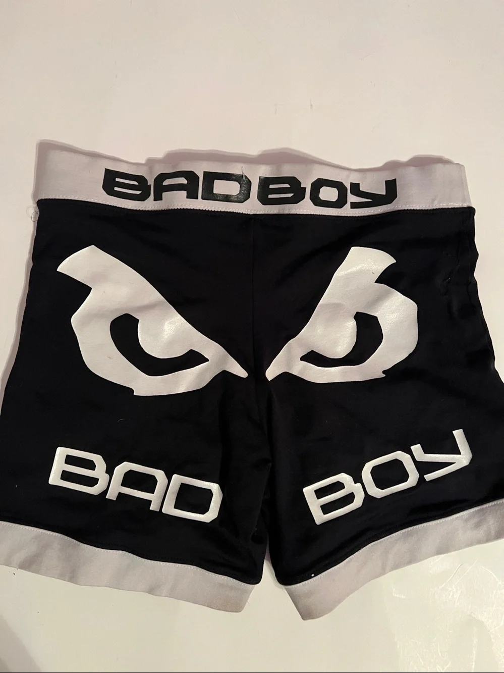 Bad Boy Men's Black Athletic Compression Shorts Classic Vale Tudo Size Small